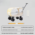 Transparent Foldable Pet Carry-On Suitcase Trolley for Cats & Dogs