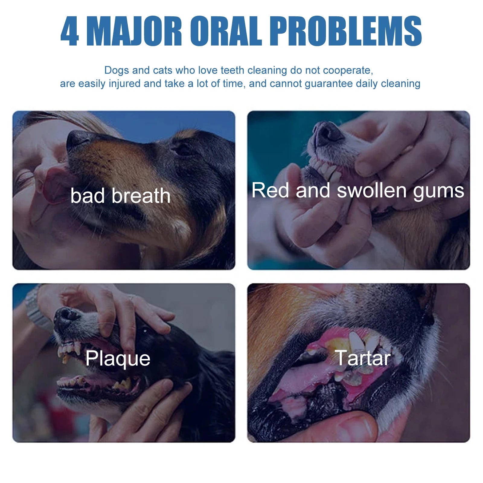 Pet Oral Foam Cleaner — Teeth Whitening & Tartar Remover for Dogs & Cats