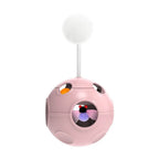 Auto-Rotating Spring Cat Toy with Feather & Bell — Self-Righting Tumbler