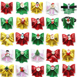 Christmas Shining Bow Tie Sliding Collar 50-Pack