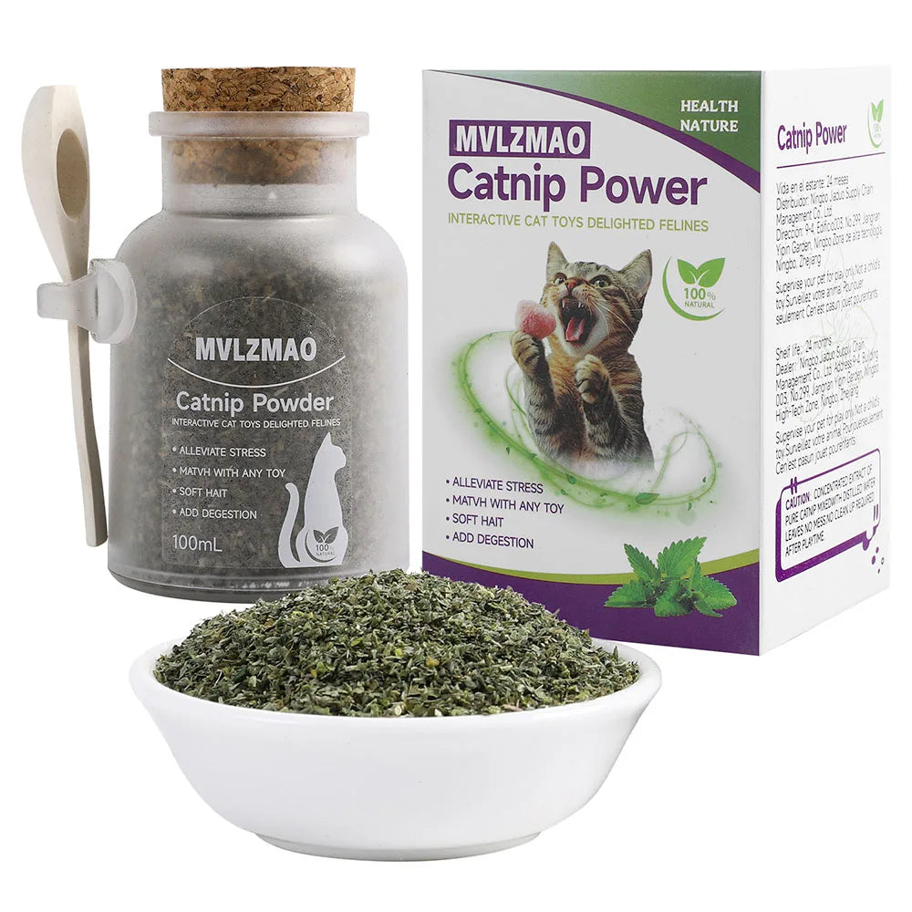Organic Catnip Blend in Glass Jar (100ml)