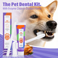Enzymatic Dental Care Kit with Finger Brush — Roast Chicken Flavor