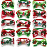 Christmas Bow Tie Collar 50-Pack for Small Dogs & Cats