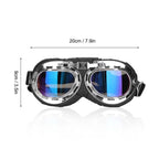 Dog Motorcycle Goggles UV Visor (Harley Style, Windproof, Eye Protection)