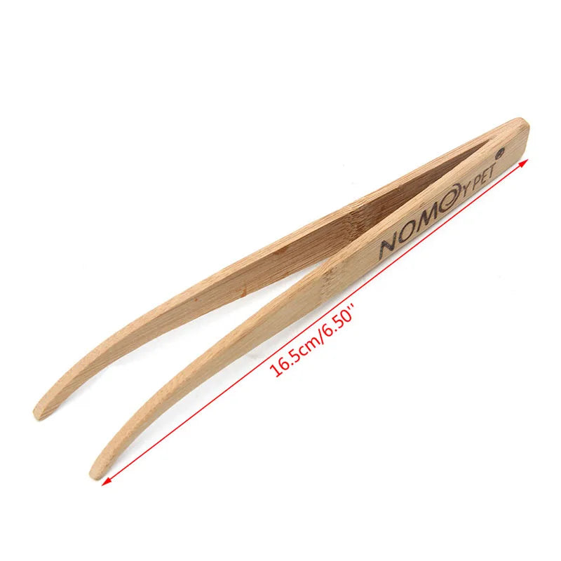 Bamboo Feeding Tweezers for Reptiles — Long-Reach Safe Handling Tool