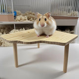 Wooden Hamster Ladder Platform — Climbing Toy for Small Pets