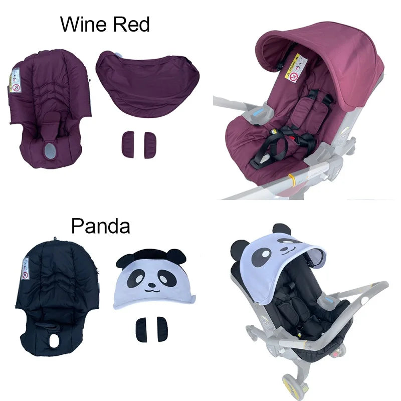 Stroller Accessories Kit — Seat Cushion, Canopy Sunshade & Change Kit for Doona & FooFoo Car Seat Strollers