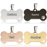 Custom Engraved Stainless Steel Dog Tag — Personalized Pet ID Charm