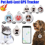 Waterproof Bluetooth GPS Real-Time Collar Tracker for Dogs & Cats - Anti-Loss