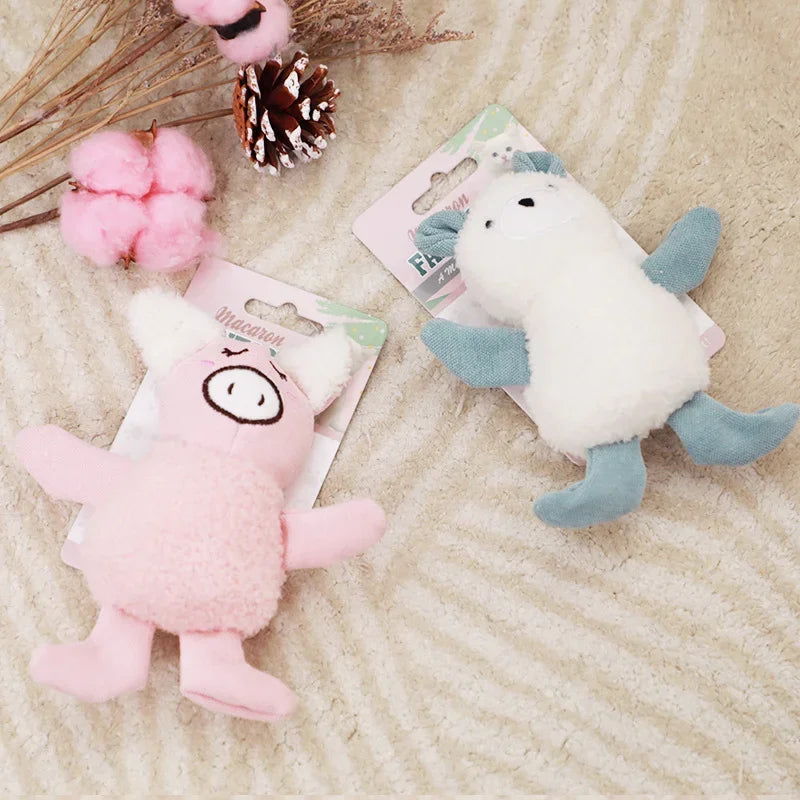 Catnip Plush Animal Cat Toy — Bite-Resistant Chew Toy, Multiple Shapes