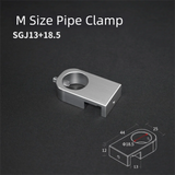 Aluminum Aquarium Water Tube Holder (Portable Pipe Bracket, Fixed Clip)