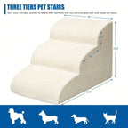 High-Density Foam Pet Stairs for Beds & Couches