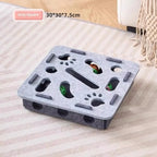 Cat Scratching Post with Felt Puzzle Box — 2-in-1 Enrichment Toy