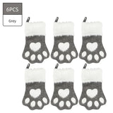 Christmas Pet Paw Stockings Plaid Design (1-10 Piece Pack)