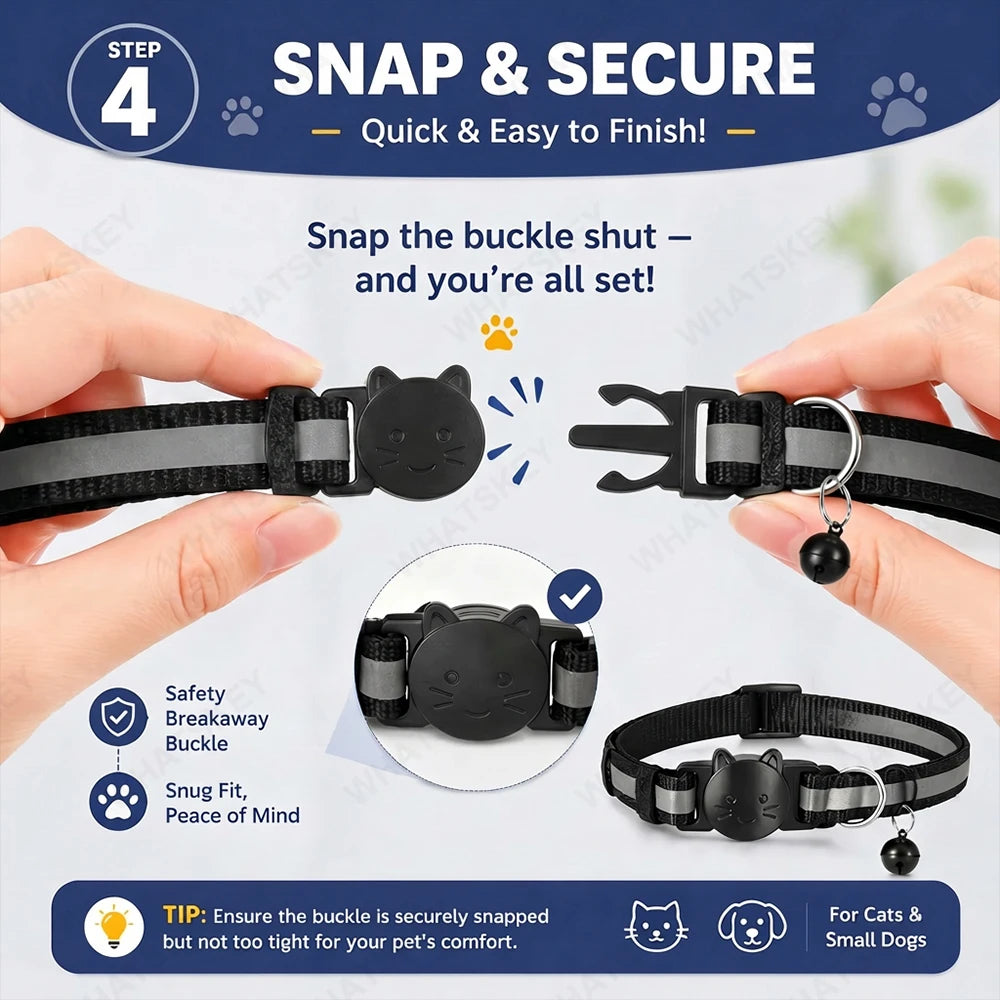 GPS Pet Collar Tracker Kit for Android - Google Find My Compatible