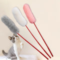 Feather & Bell Collar Teaser Sticks — Self-Play Cat Toy, 10-Pack