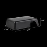 Ventilated Reptile Hide Box — Rectangular Shelter for Geckos, Snakes & Spiders