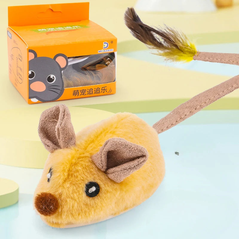 Electric Touch-Sensing Mouse Cat Toy