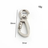 Swivel Locking Carabiner Clip — Auto-Lock Hook for Pet Leashes & Keychains