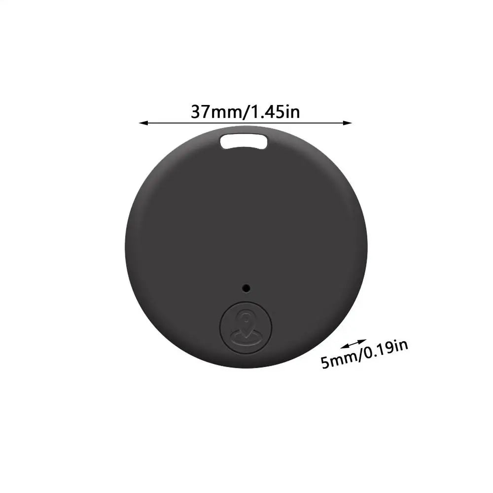 Round Mini GPS Tracker for Pets, Cars & Wallets - Anti-Loss Key Finder