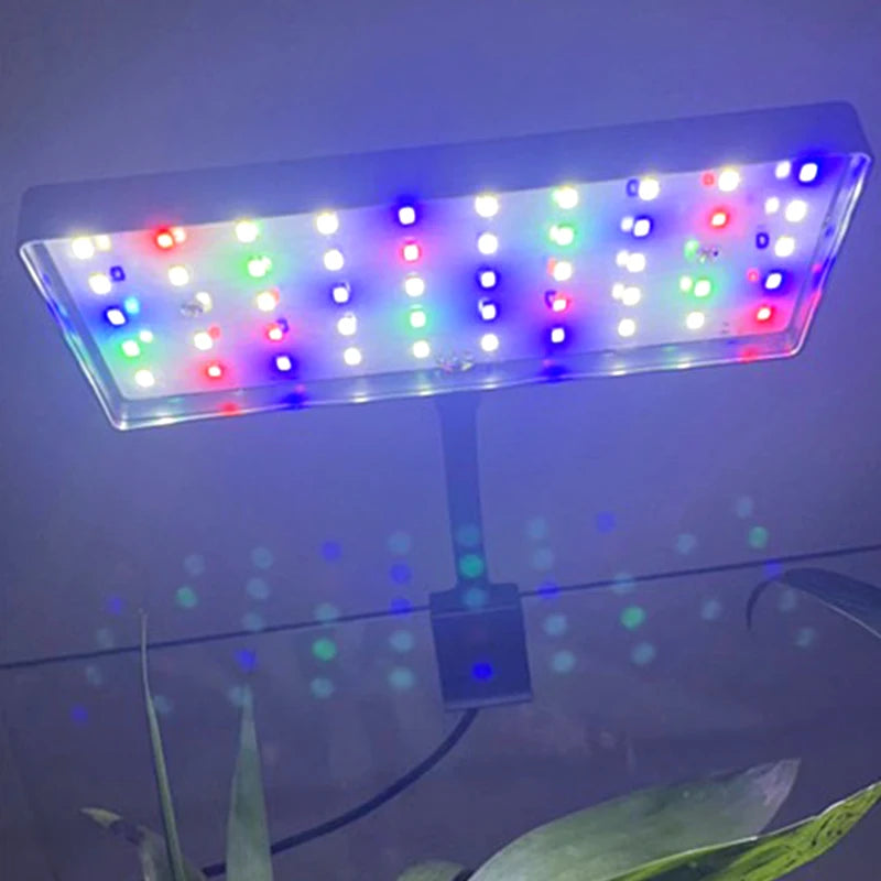 USB Full Spectrum Aquarium LED Clip Light (8W, Dimmable, 360° Rotatable)