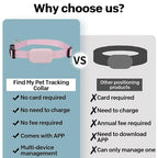 No-Subscription GPS Pet Tracker with Collar - Long Battery for Dogs & Cats