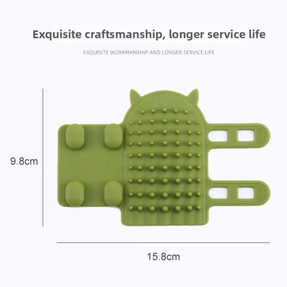 Self-Cleaning Silicone Corner Scratcher & Grooming Comb