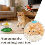 Electric Rotating Butterfly & Hummingbird Wand — Automatic Flying Cat Toy