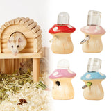 Ceramic Mushroom Water Bottle — Leakproof Stand for Small Pets