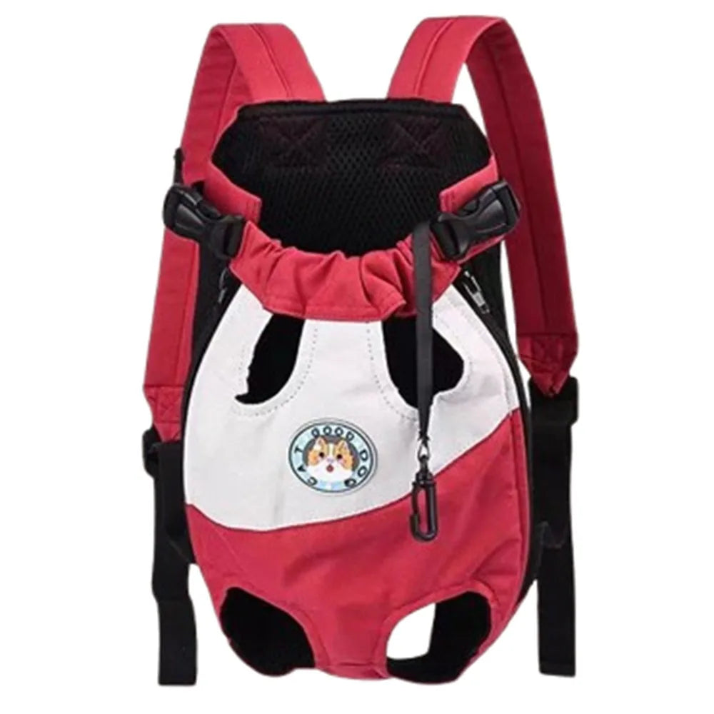 Portable Dog Backpack Carrier (Breathable, Adjustable, Oxford)