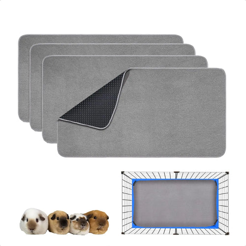 Washable Fleece Cage Liner — Leakproof Bedding for Guinea Pigs & Rabbits
