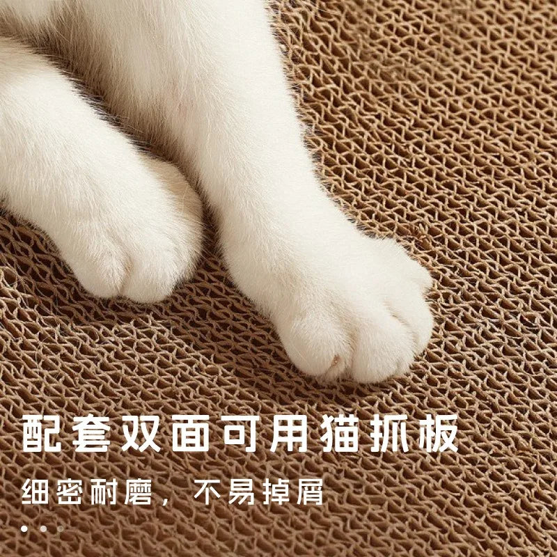 Foldable Corrugated Cardboard Cat House Bed