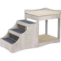 Multi-Tier Pet Bed with Removable Steps & Scratch Pad