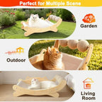 Heavy-Duty Sisal Cat Scratching Post with Hammock Lounge