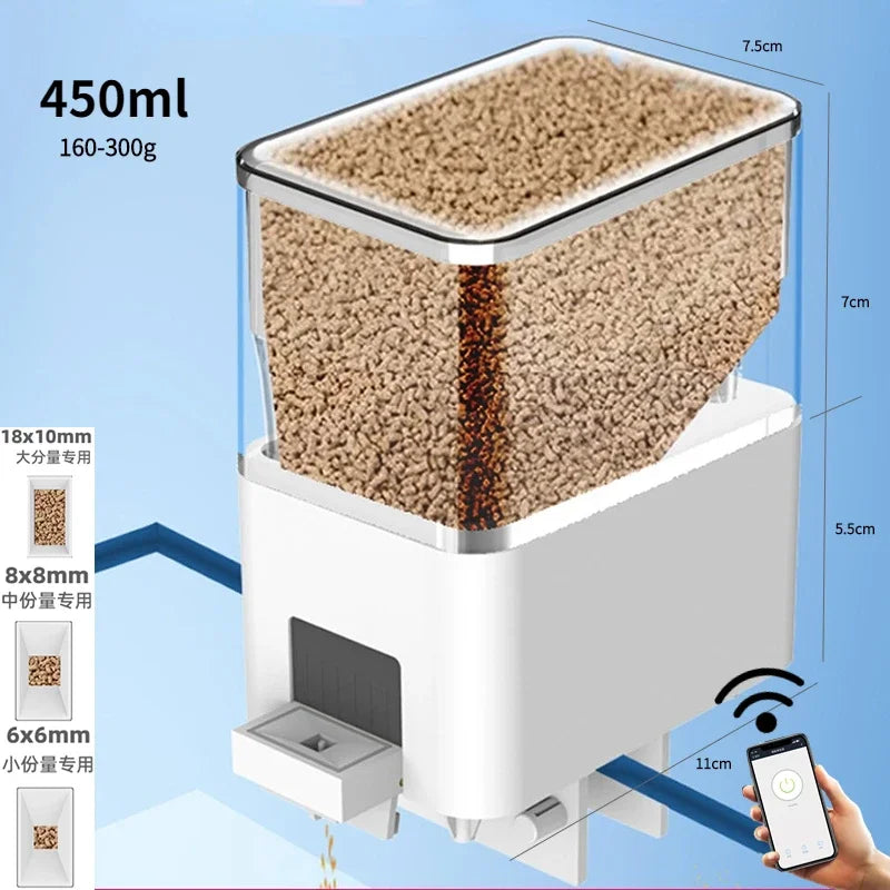 Smart WiFi Automatic Fish Feeder with App & Voice Control