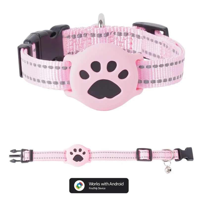IP67 Waterproof GPS Animal Tracker Collar for Cats & Dogs (iOS & Android)