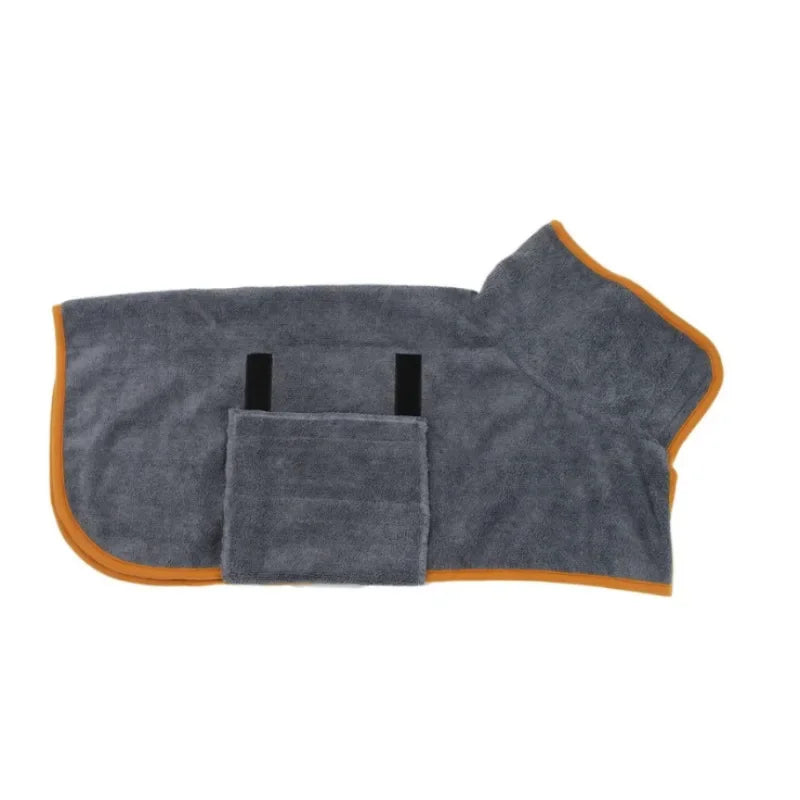 Absorbent Dog Bathrobe — Quick-Drying Wrap for Small & Large Dogs