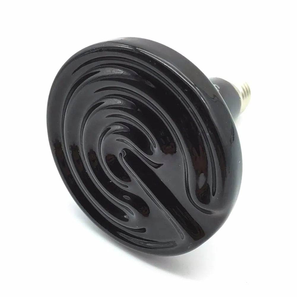 Ceramic Infrared Heat Lamp for Reptiles — No-Light Heating Bulb, E27, 25W-200W