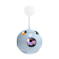 Auto-Rotating Spring Cat Toy with Feather & Bell — Self-Righting Tumbler