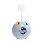 Auto-Rotating Spring Cat Toy with Feather & Bell — Self-Righting Tumbler