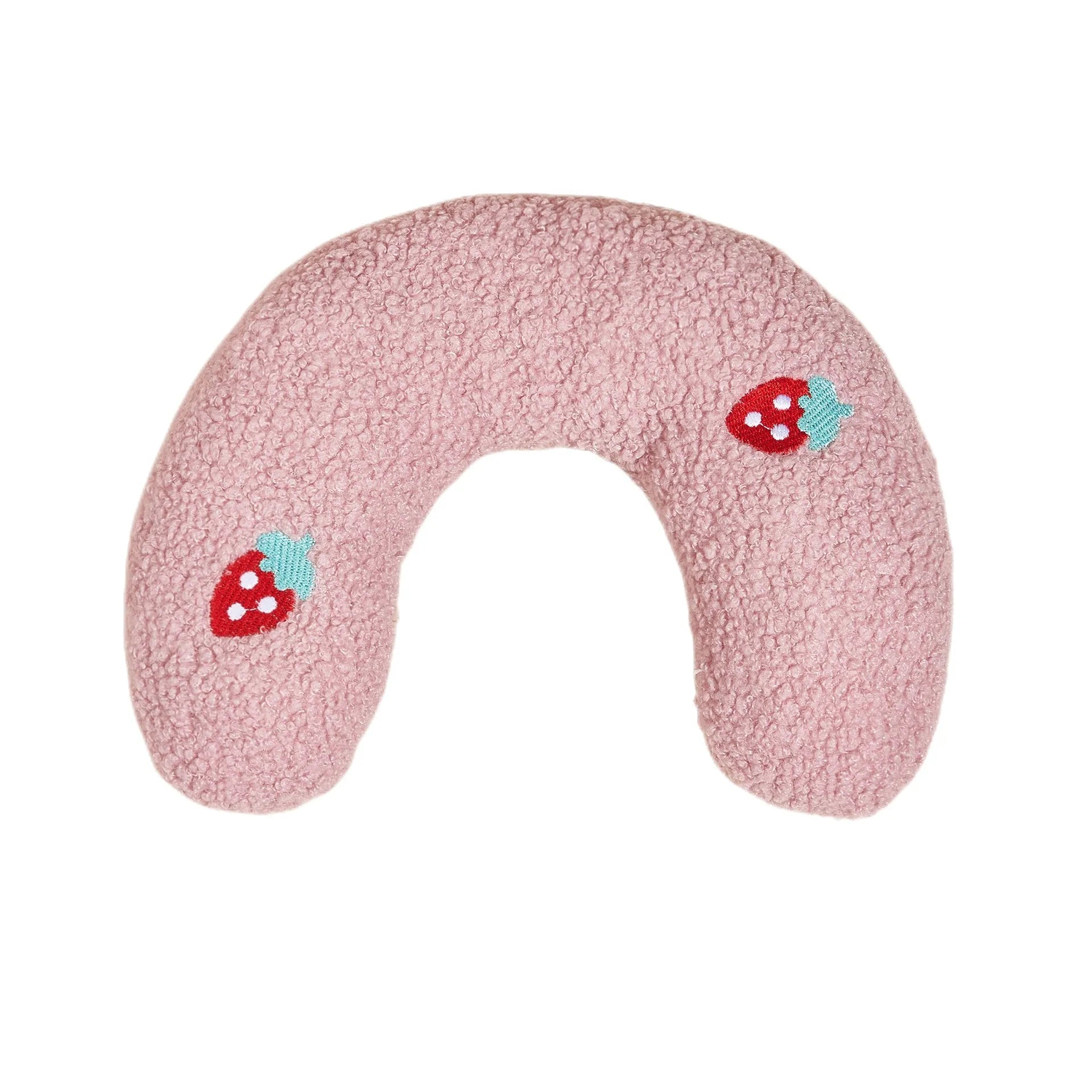 U-Shaped Plush Pet Pillow — Cervical Support Sleep Cushion for Cats & Dogs