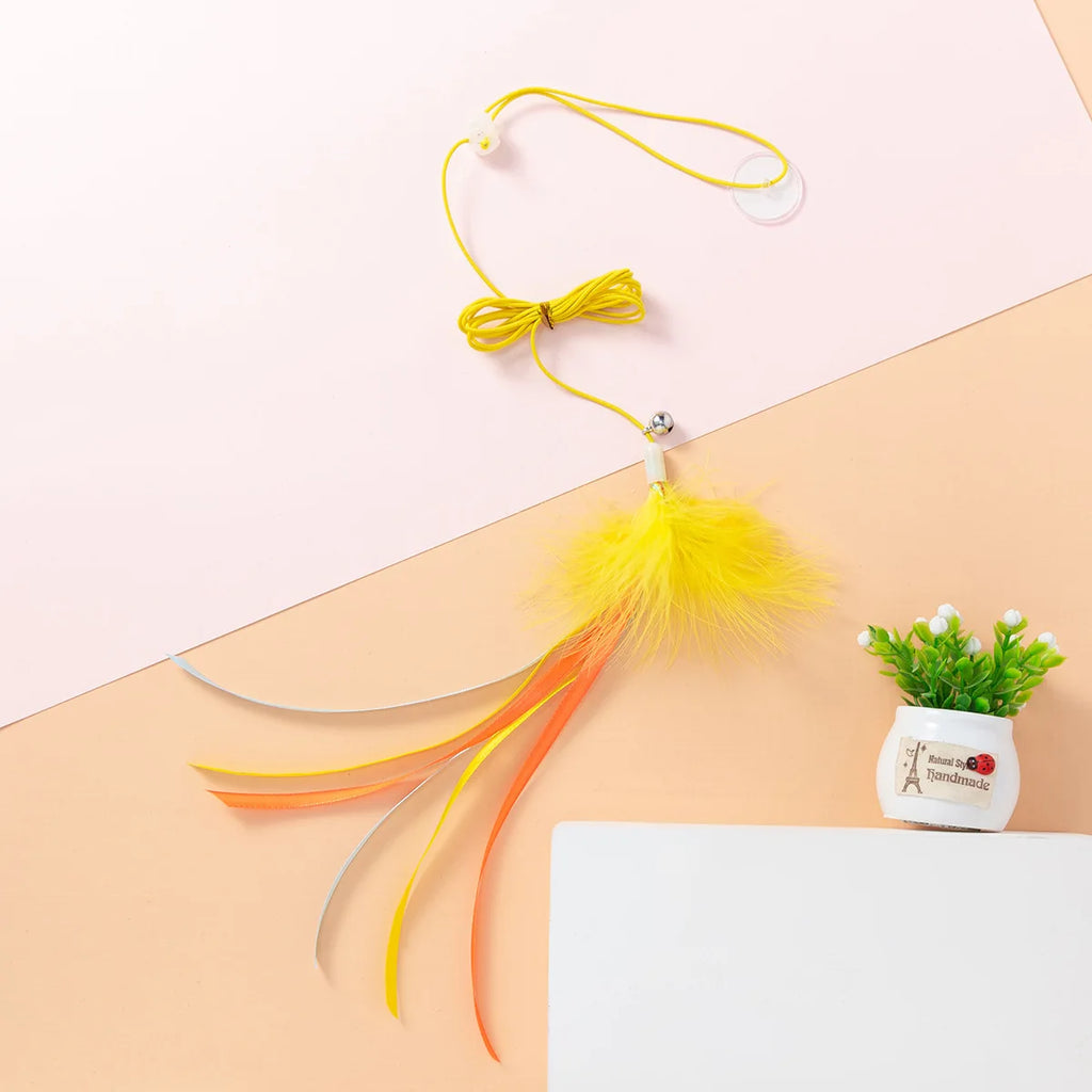 Hanging Simulation Bird & Insect Cat Toy — Self-Play Teaser Wand Toy for Kittens