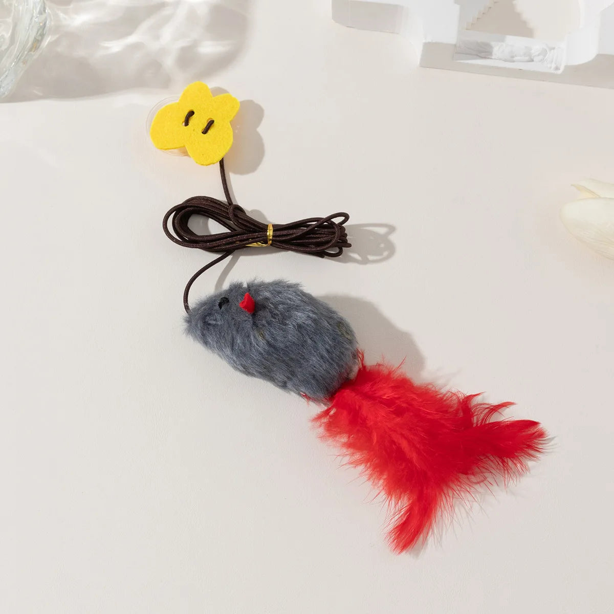Hanging Simulation Bird & Insect Cat Toy — Self-Play Teaser Wand Toy for Kittens