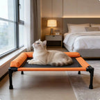 Raised Cooling Pet Cot for Small Dogs, Washable