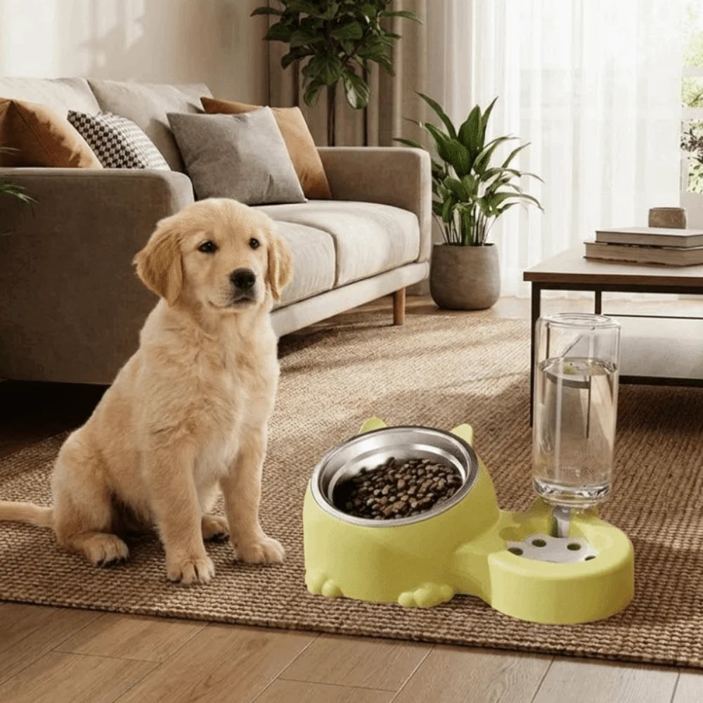 2-in-1 Auto Pet Feeder Bowl (Cage Hanging, Detachable, Large Capacity)