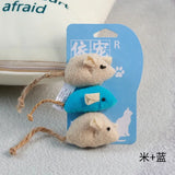 Fleece Catnip Mouse Toy — Teeth-Cleaning Play Toy for Kittens