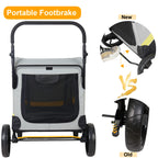 Premium 4-Wheel Dog Pram & Jogger Wagon Stroller for Small, Medium & Large Dogs