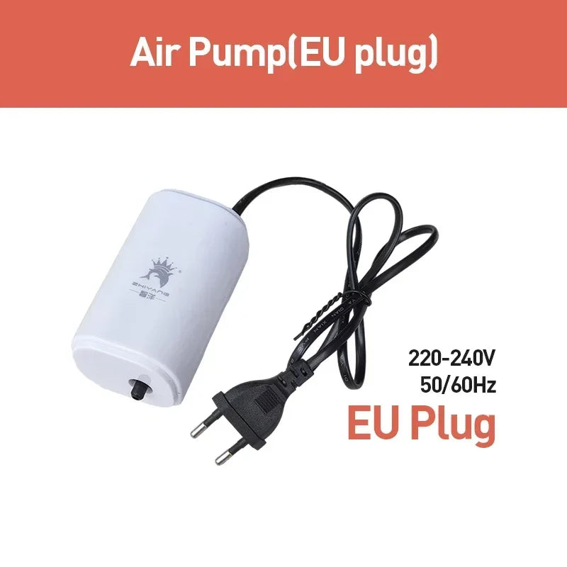 Ultra-Silent Aquarium Air Pump 3W Multi-Outlet Full Kit