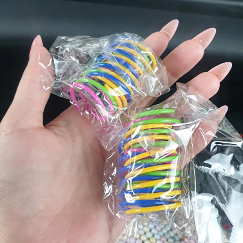 Heavy-Gauge Cat Spring Coil Toys — Bright Colors, 4 to 20-Pack