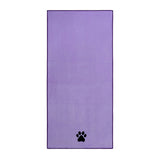 Microfiber Dog & Cat Bath Towel — Embroidered, Super-Absorbent, Two Sizes